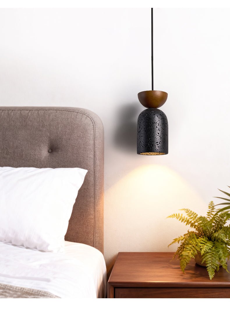 Basalt Walnut Drop Pendant Light - Vakkerlight