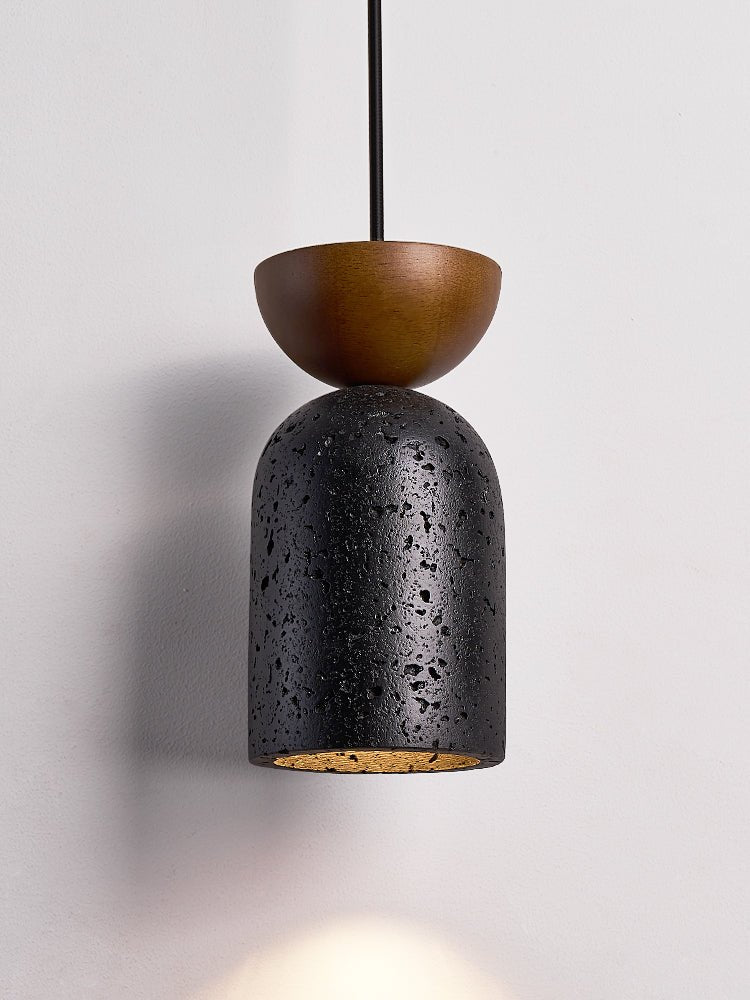 Basalt Walnut Drop Pendant Light - Vakkerlight