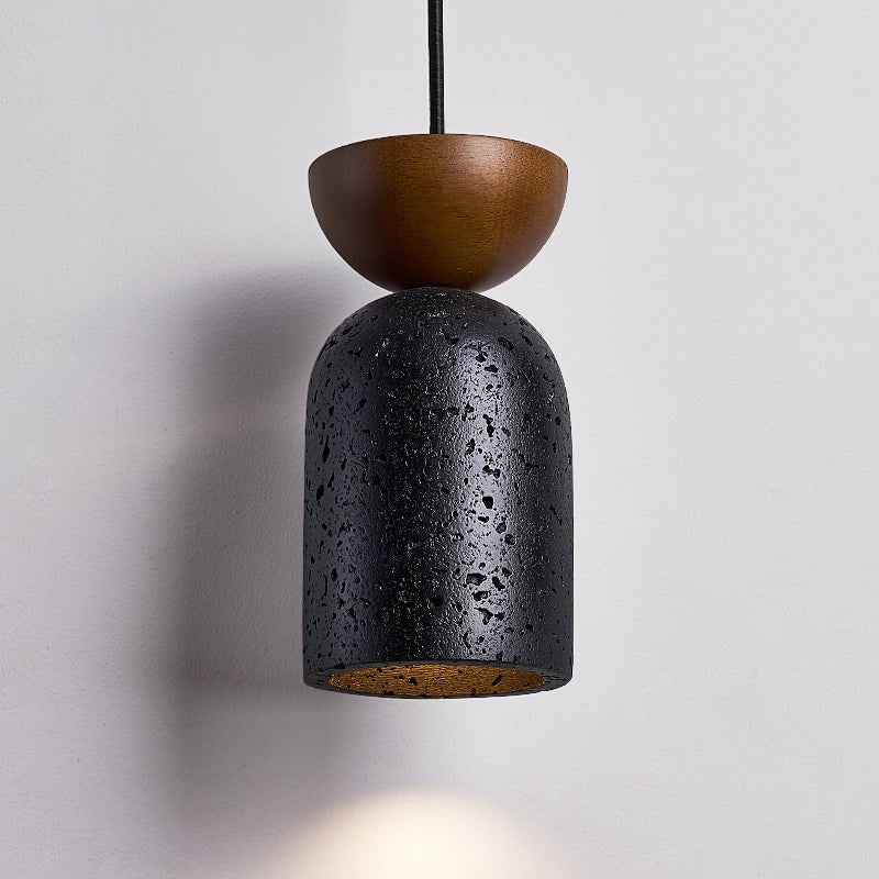 Basalt Walnut Drop Pendant Light - Vakkerlight
