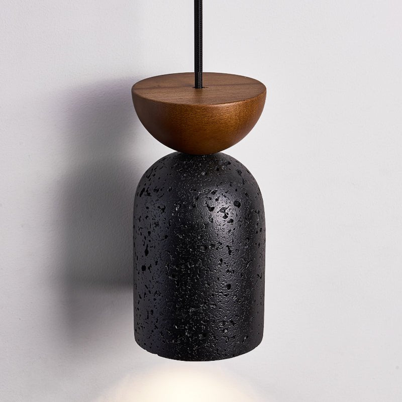 Basalt Walnut Drop Pendant Light - Vakkerlight
