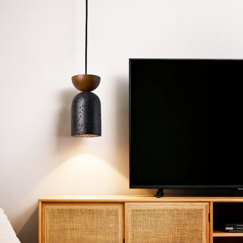 Basalt Walnut Drop Pendant Light - Vakkerlight