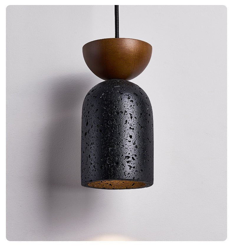 Basalt Walnut Drop Pendant Light - Vakkerlight