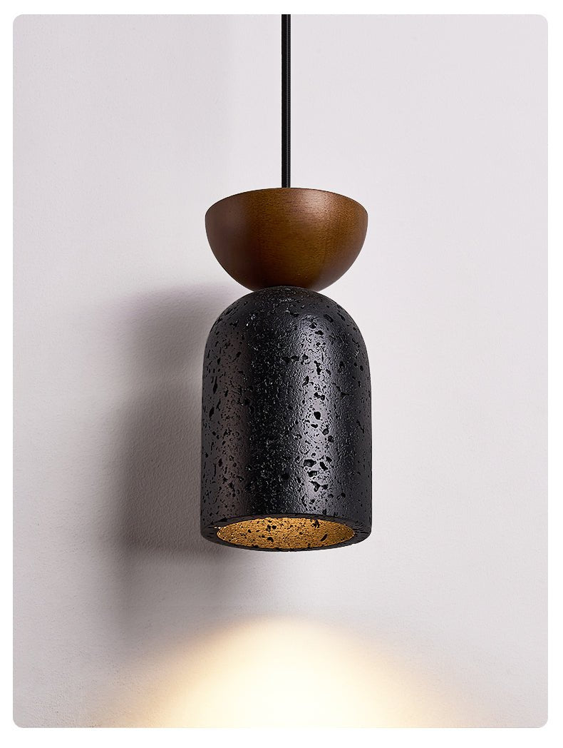 Basalt Walnut Drop Pendant Light - Vakkerlight