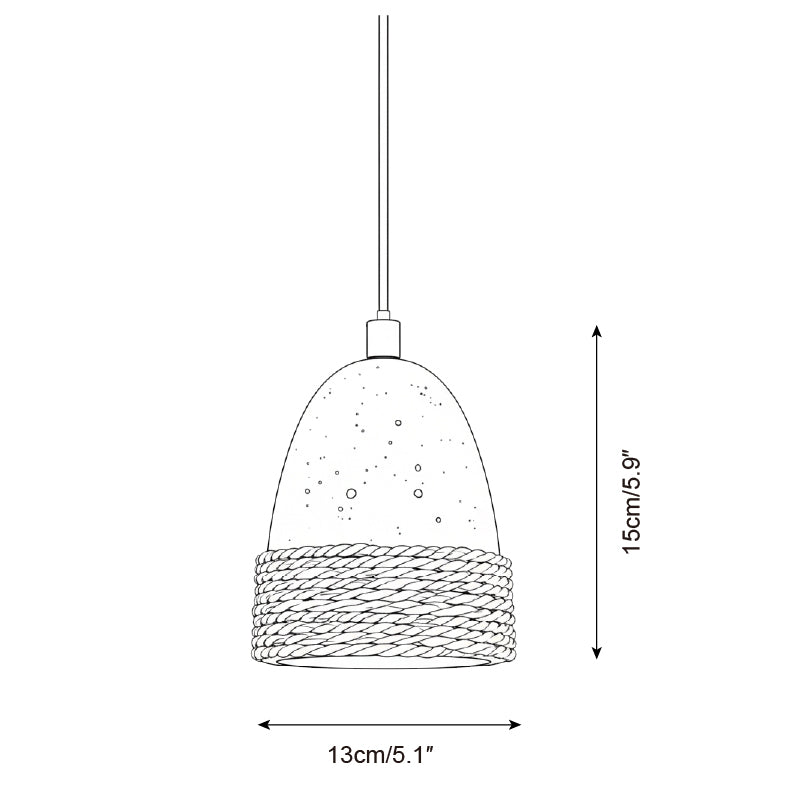 Baskra Wabi-Sabi Travertine Pendant Light