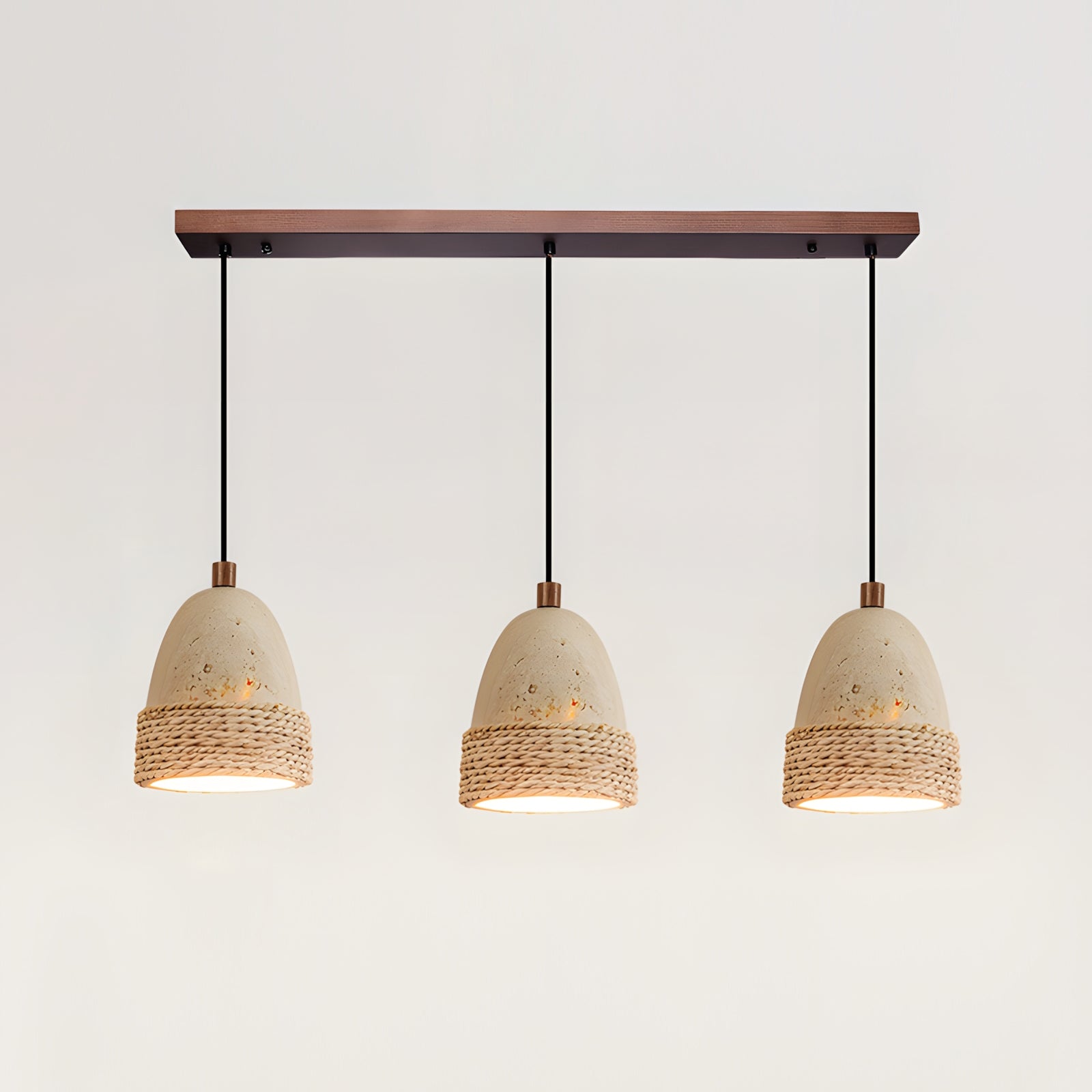Baskra Wabi-Sabi Travertine Pendant Light