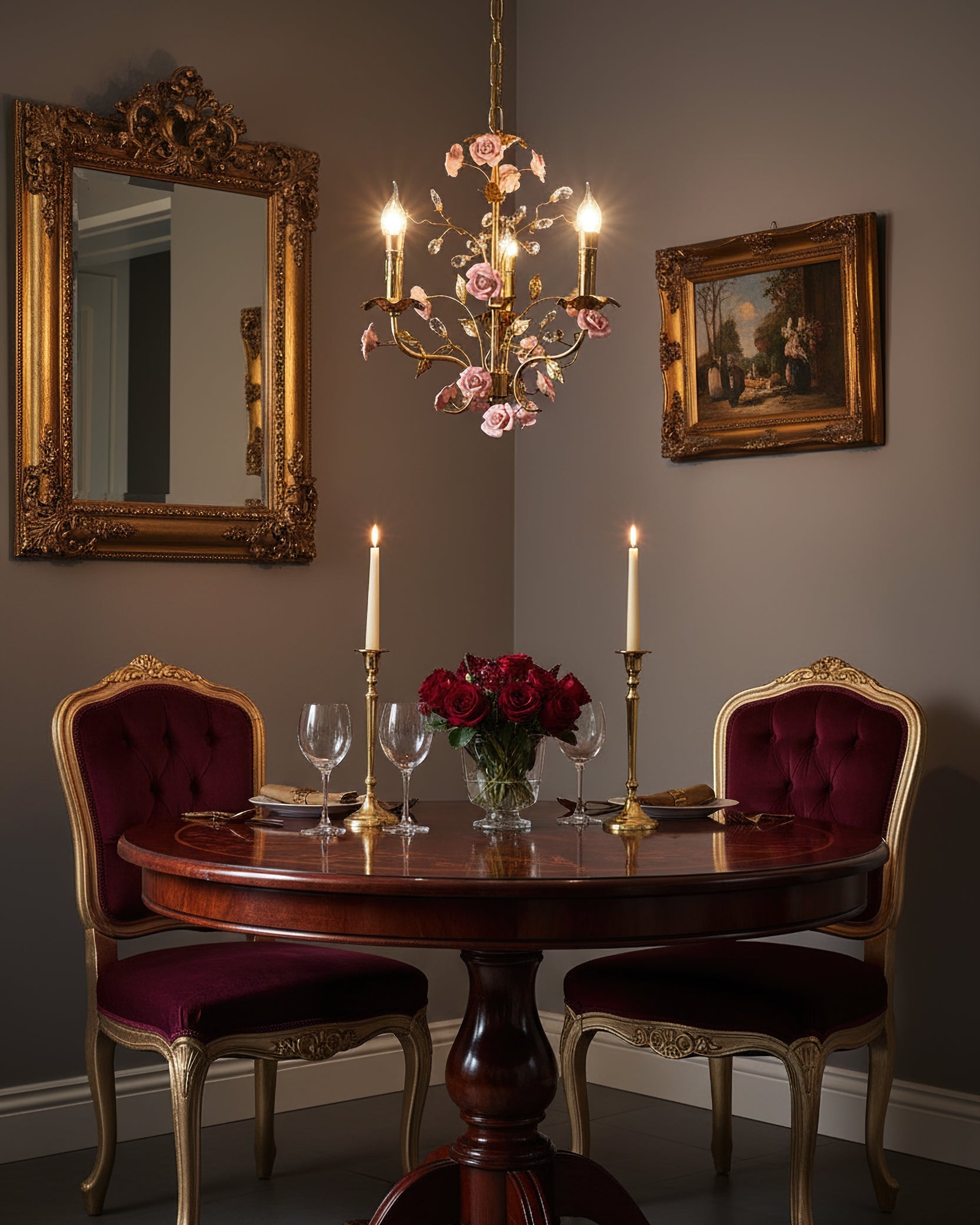 Bassano Floral Ceramics Chandelier