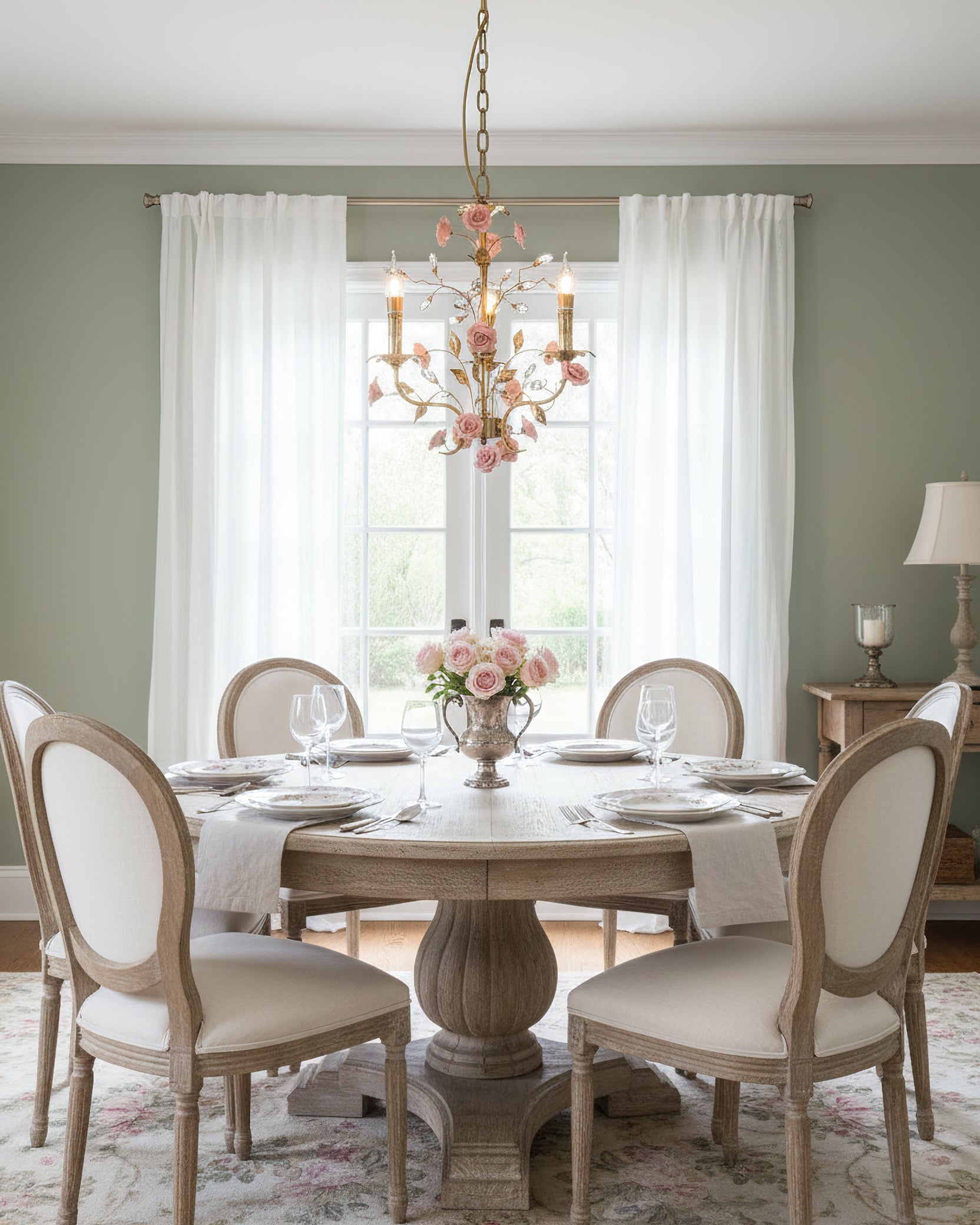 Bassano Floral Ceramics Chandelier