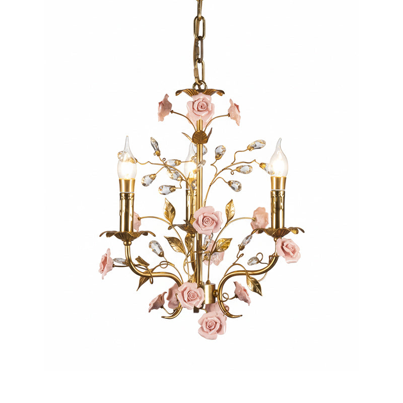 Bassano Floral Ceramics Chandelier