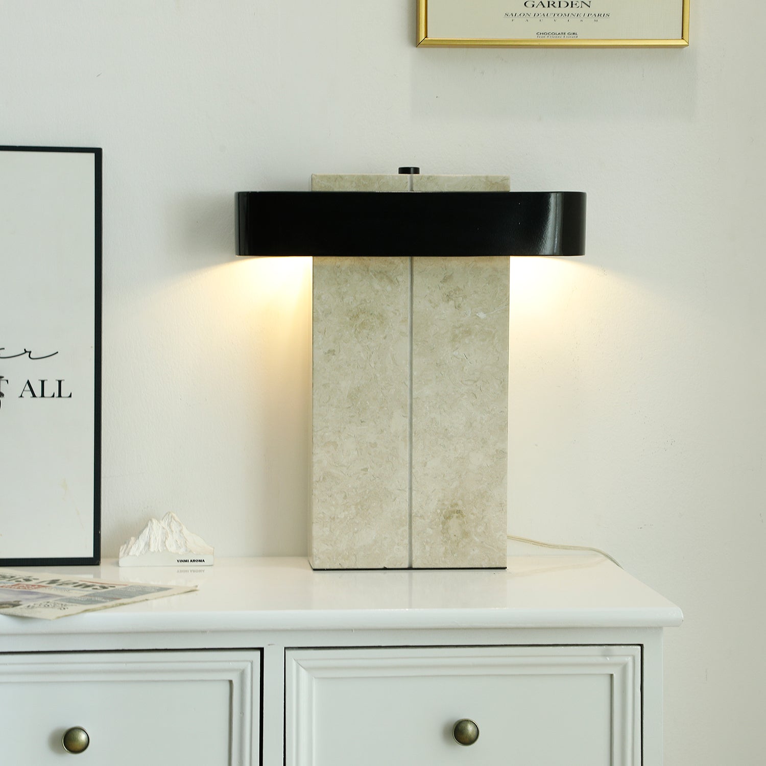 Bastion Marble Table Lamp - Blowlighting