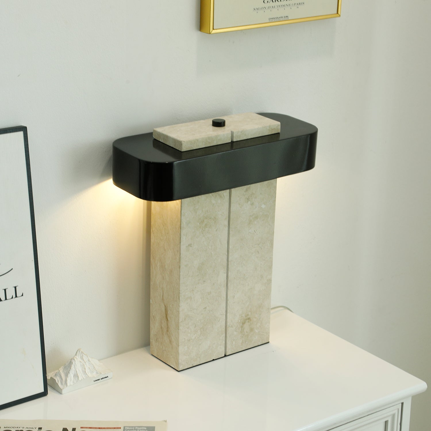 Bastion Marble Table Lamp - Blowlighting