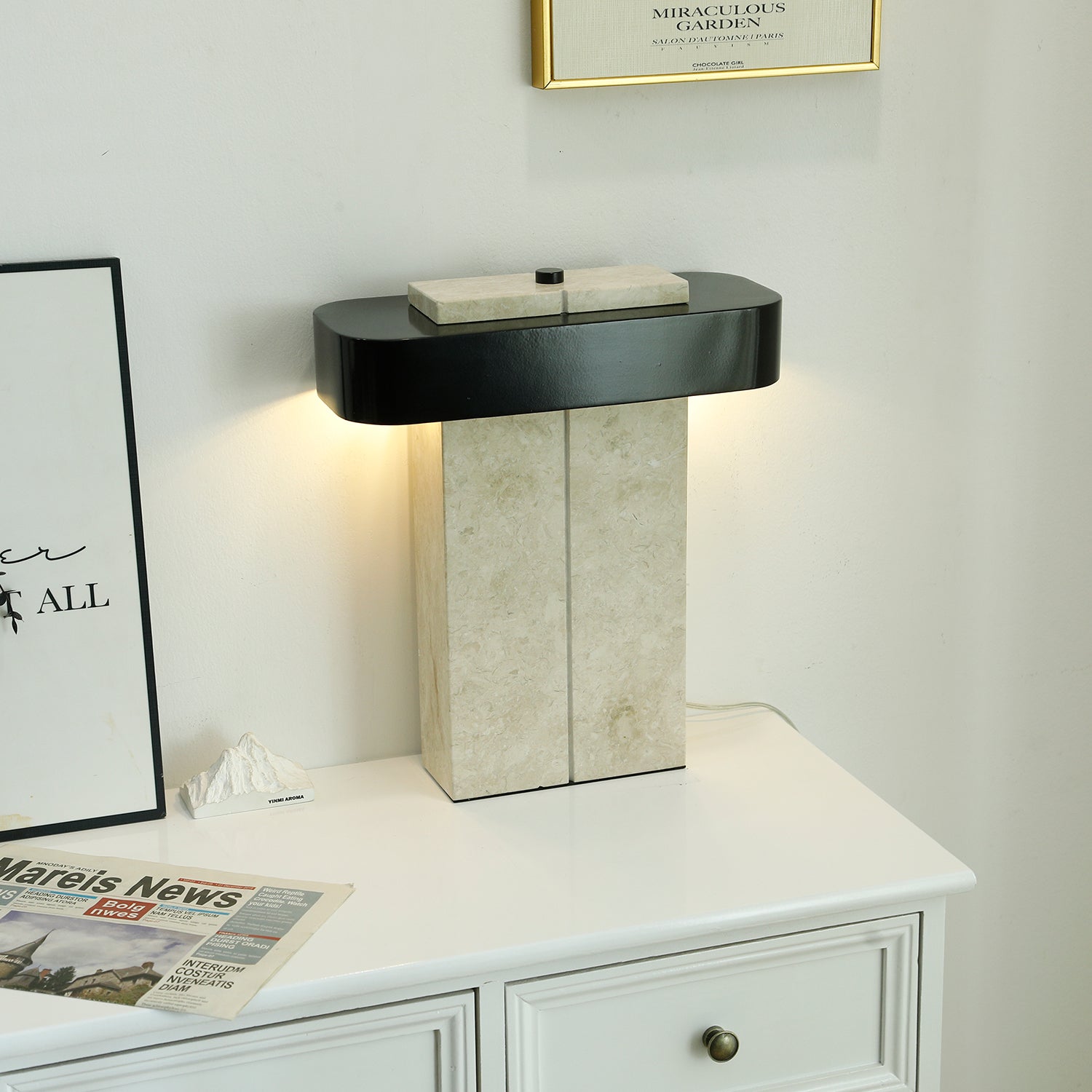 Bastion Marble Table Lamp - Blowlighting
