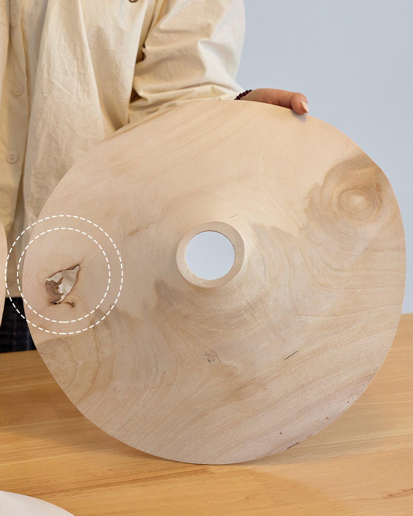 Baxter Minimalist Wood Pendant Light