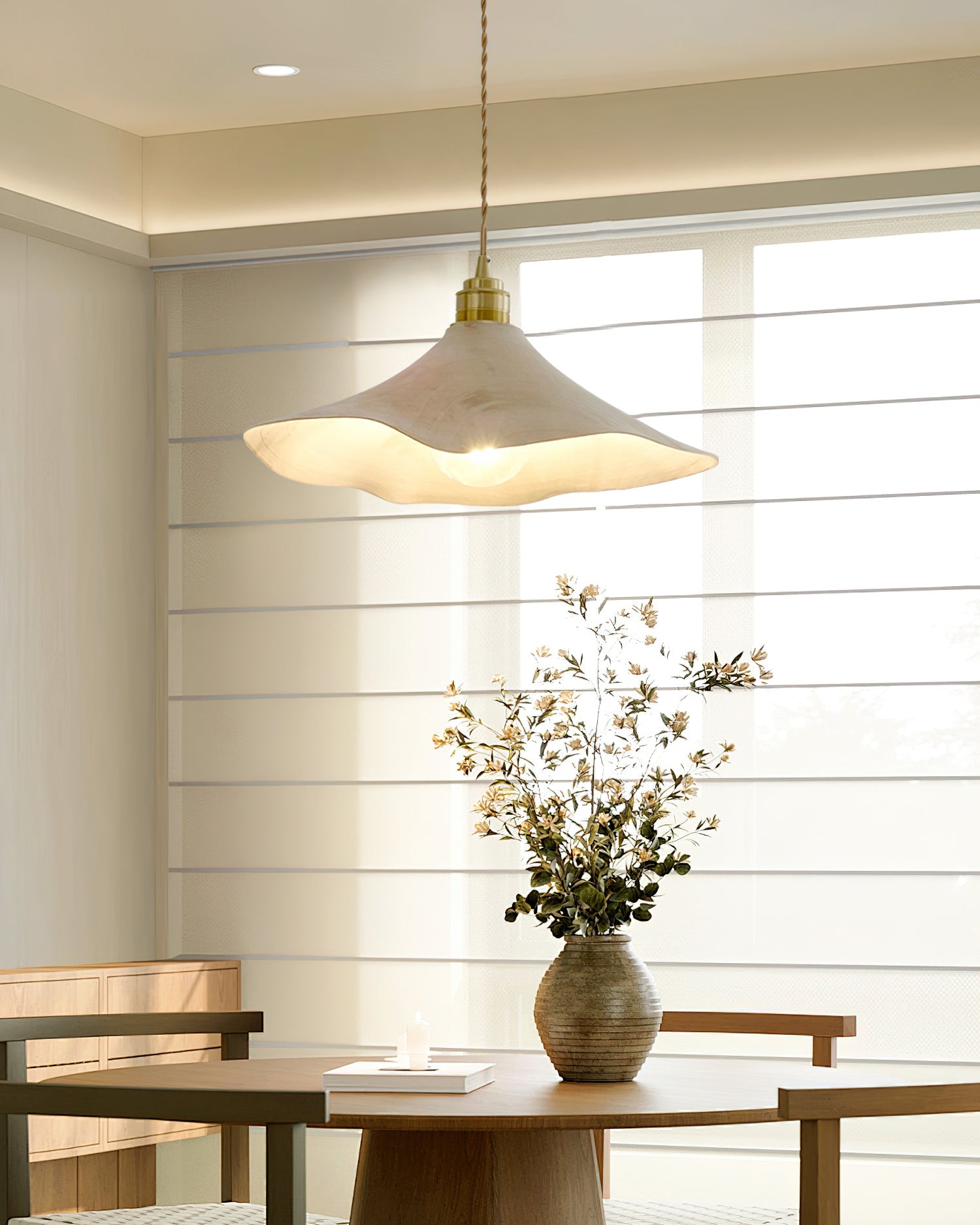 Baxter Minimalist Wood Pendant Light