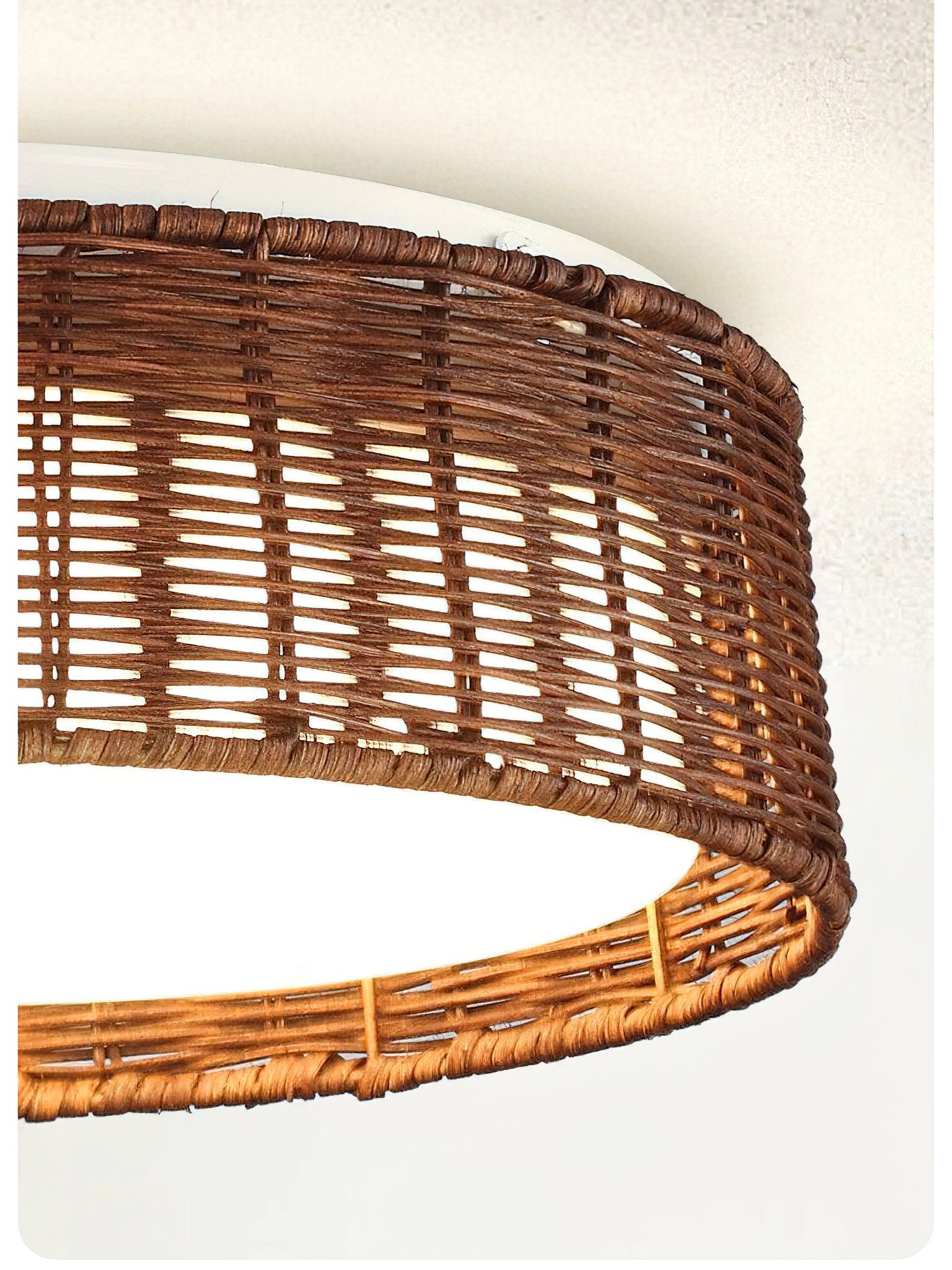 Bayou Wabi-Sabi Rattan Ceiling Light