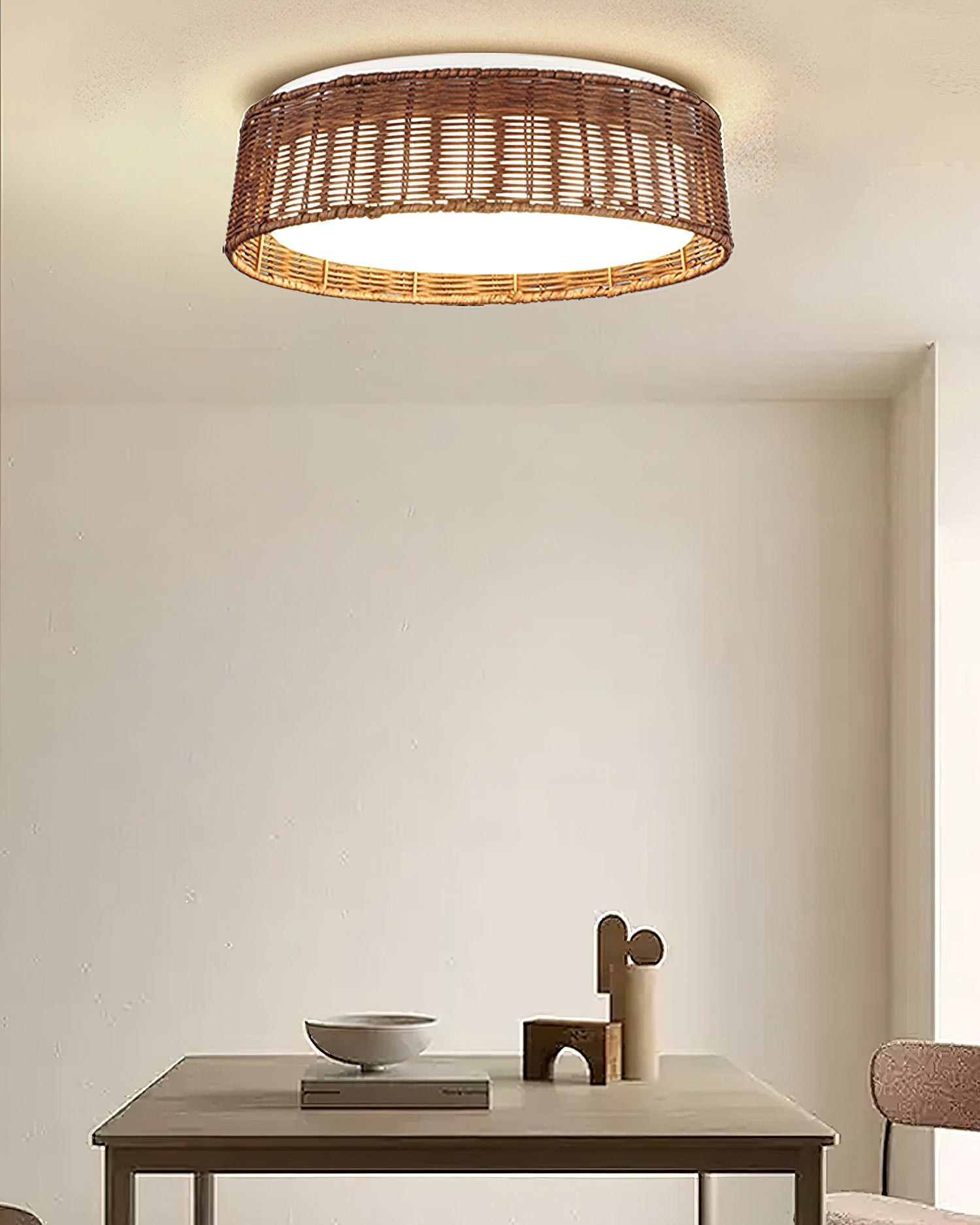 Bayou Wabi-Sabi Rattan Ceiling Light