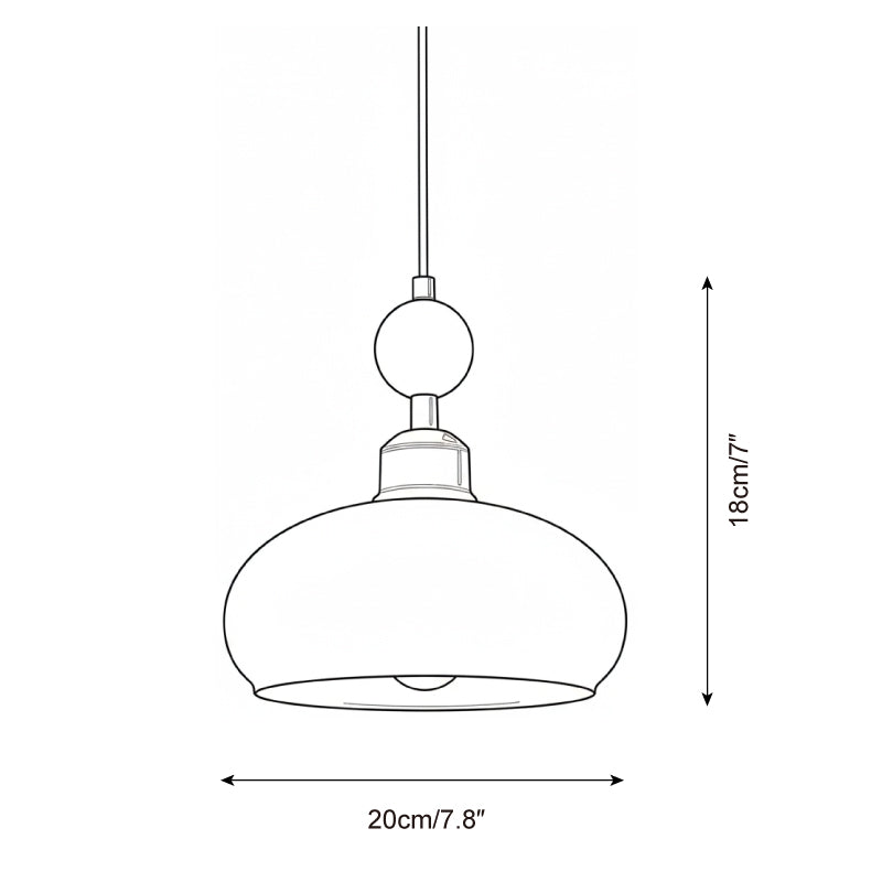 Bead Modern Glass Pendant Lamp