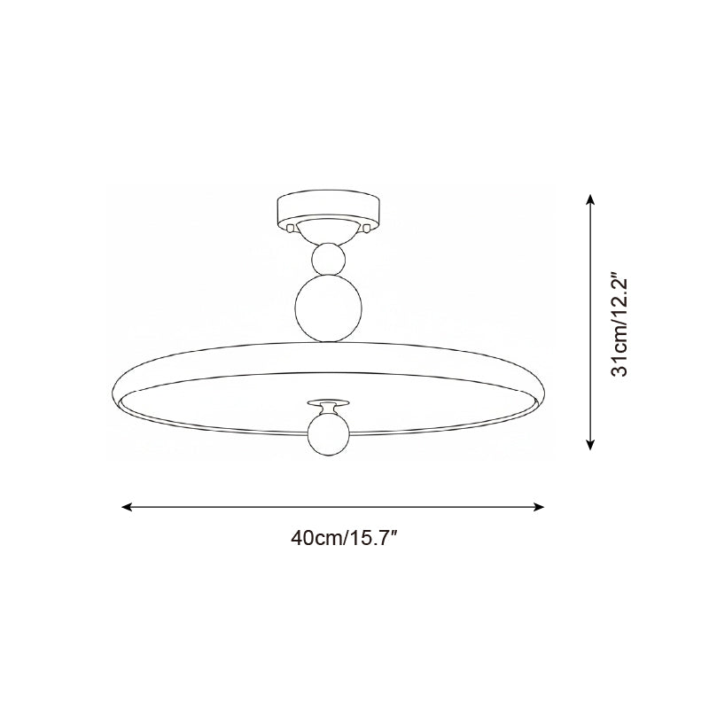 Cosma Pop Metal Disc Ceiling Lamp