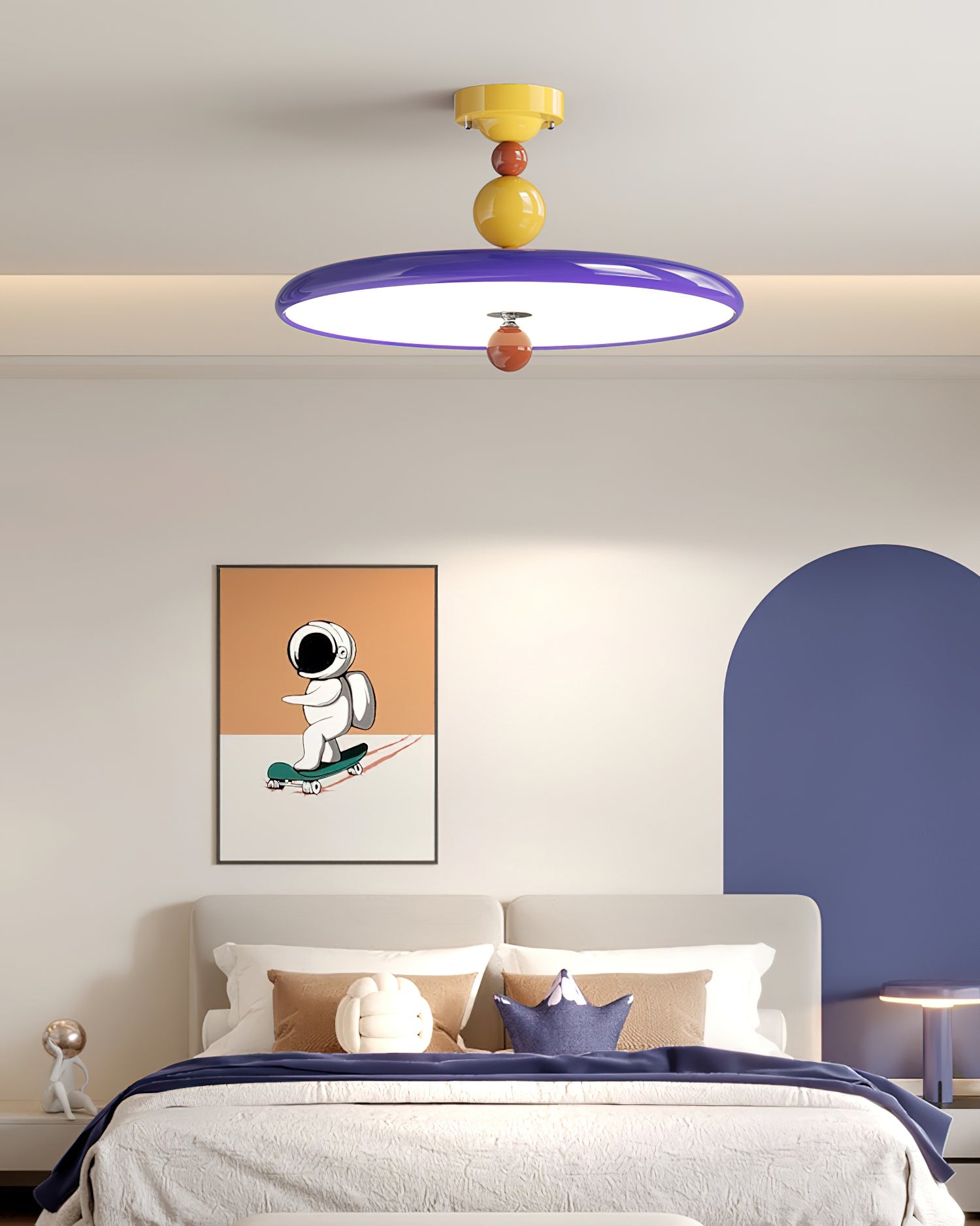 Cosma Pop Metal Disc Ceiling Lamp