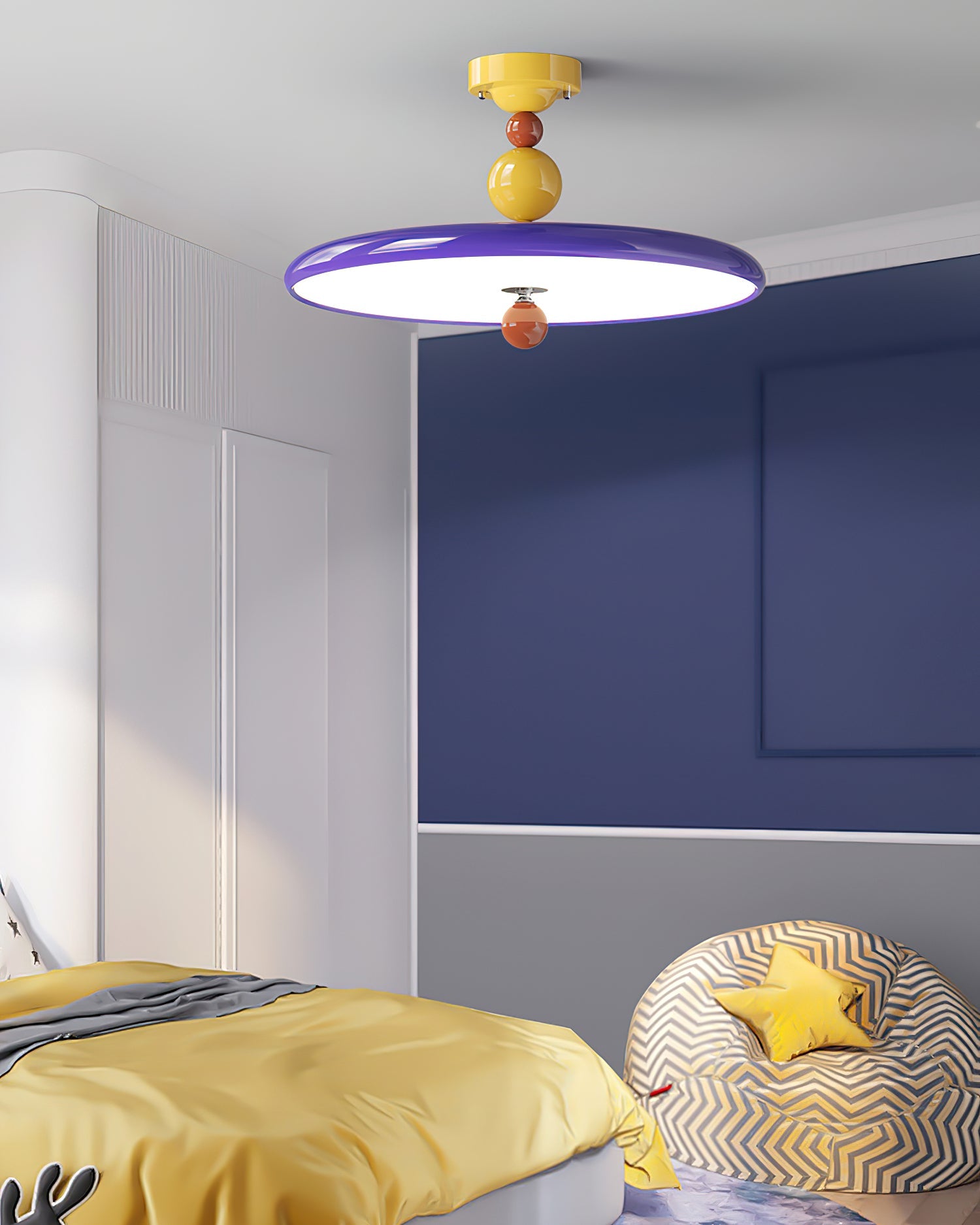 Cosma Pop Metal Disc Ceiling Lamp