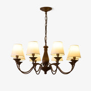 Aurora Chandelier Fabric Shade Vintage - Blowlighting