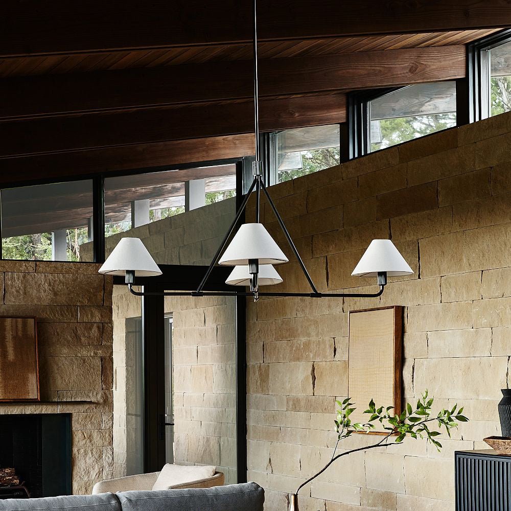Aurora Chandelier Cone Shade Minimalist - Blowlighting