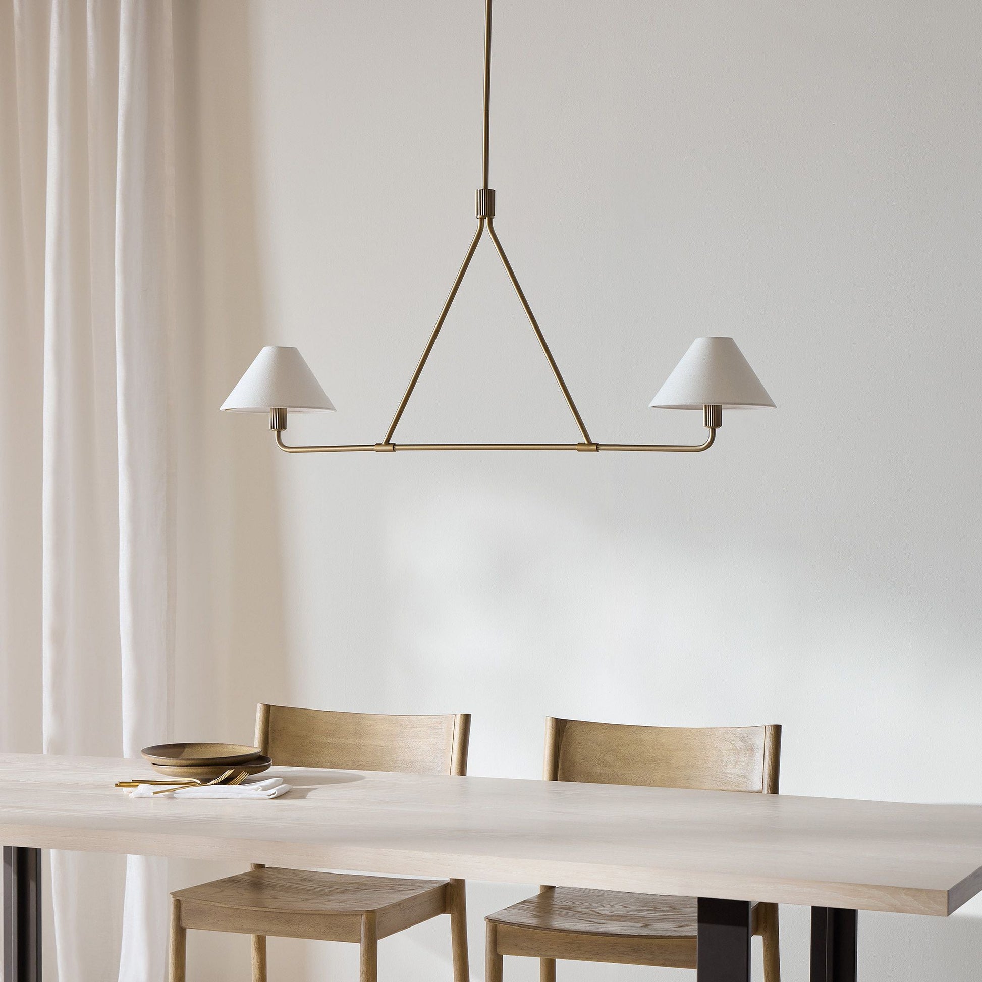 Aurora Chandelier Cone Shade Minimalist - Blowlighting