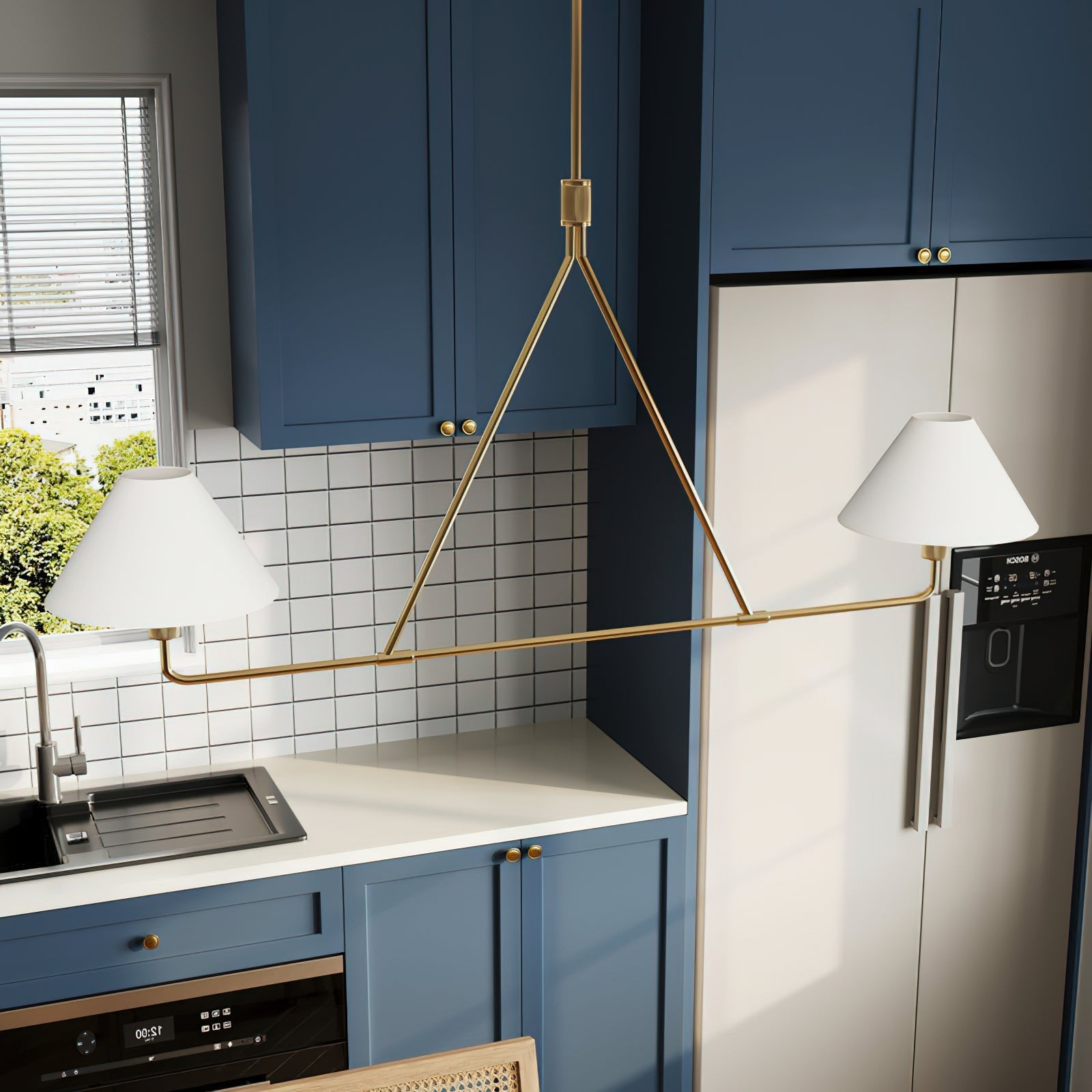 Aurora Chandelier Cone Shade Minimalist - Blowlighting