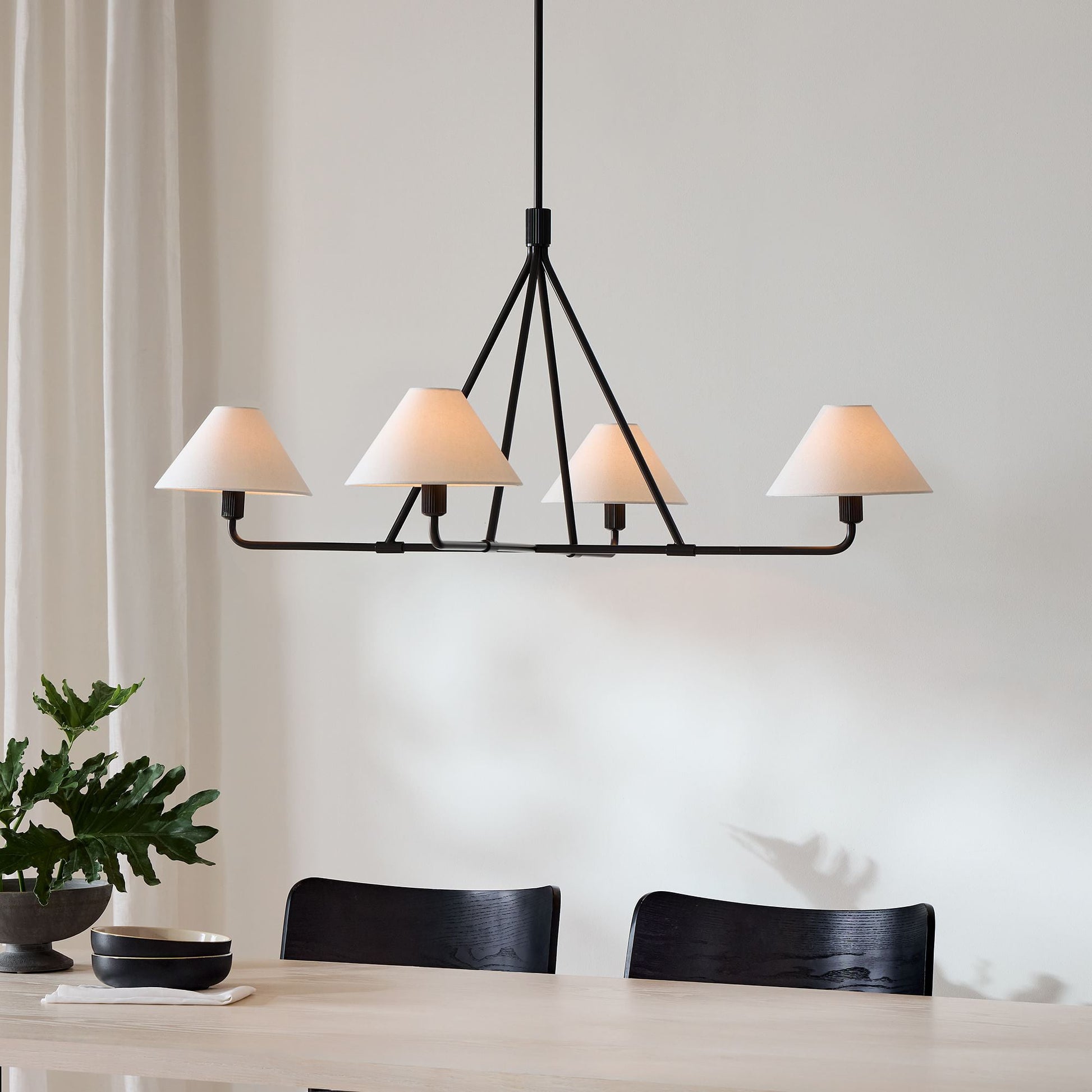 Aurora Chandelier Cone Shade Minimalist - Blowlighting