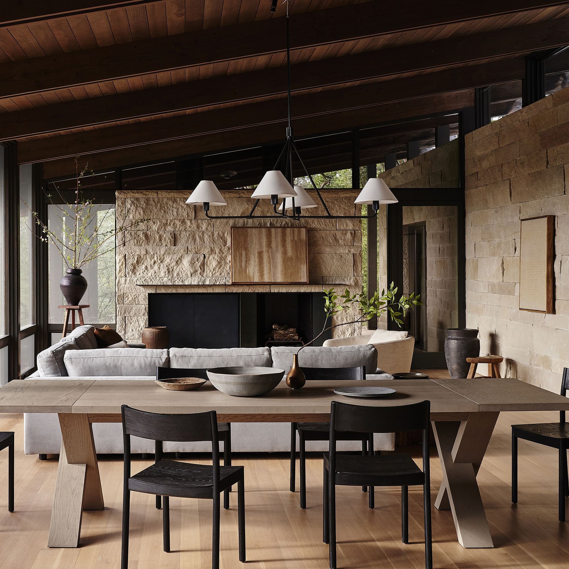 Aurora Chandelier Cone Shade Minimalist - Blowlighting