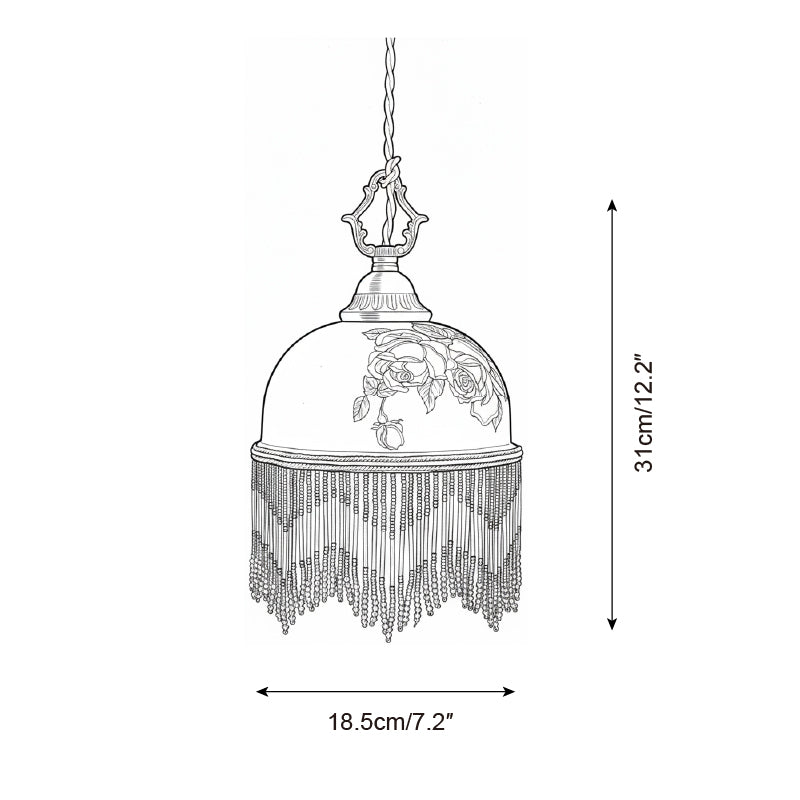 Beaudine Romantic Ceramic Pendant Lamp