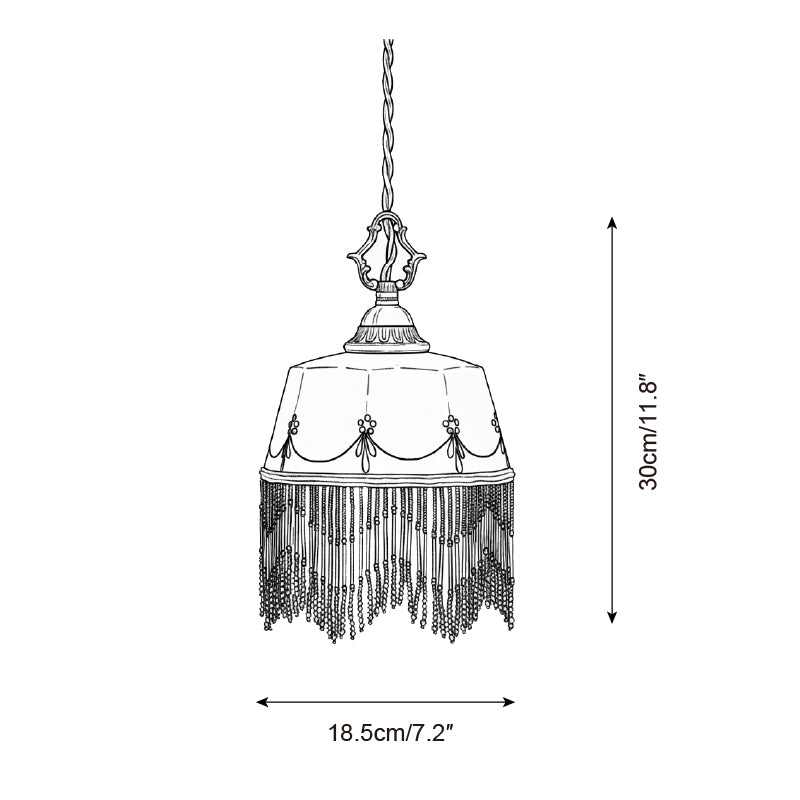 Beaudine Romantic Ceramic Pendant Lamp