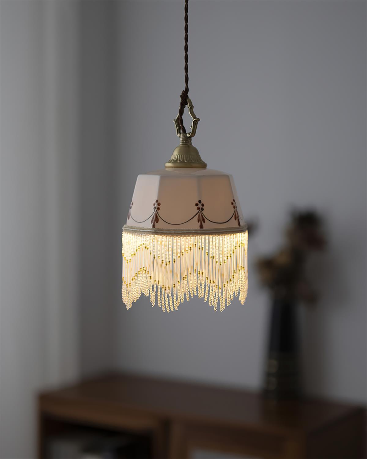 Beaudine Romantic Ceramic Pendant Lamp
