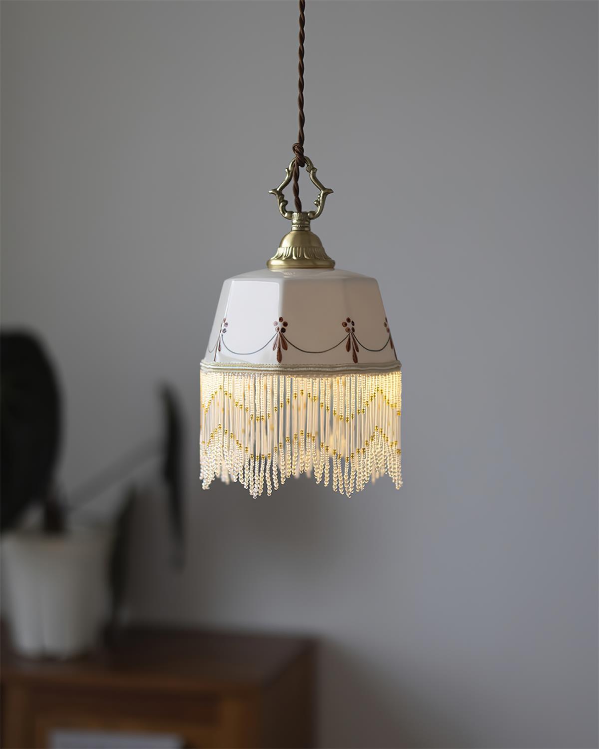 Beaudine Romantic Ceramic Pendant Lamp