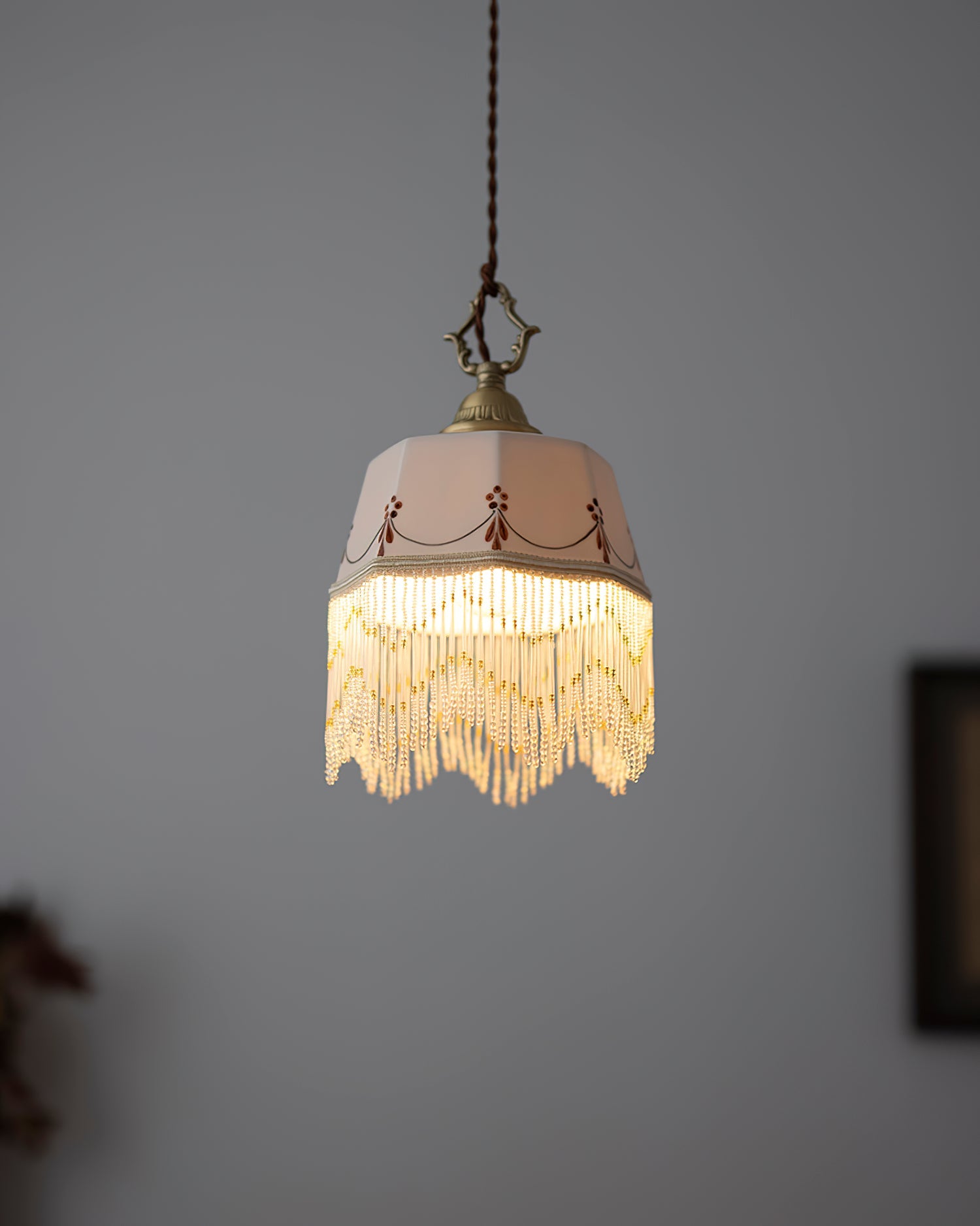 Beaudine Romantic Ceramic Pendant Lamp