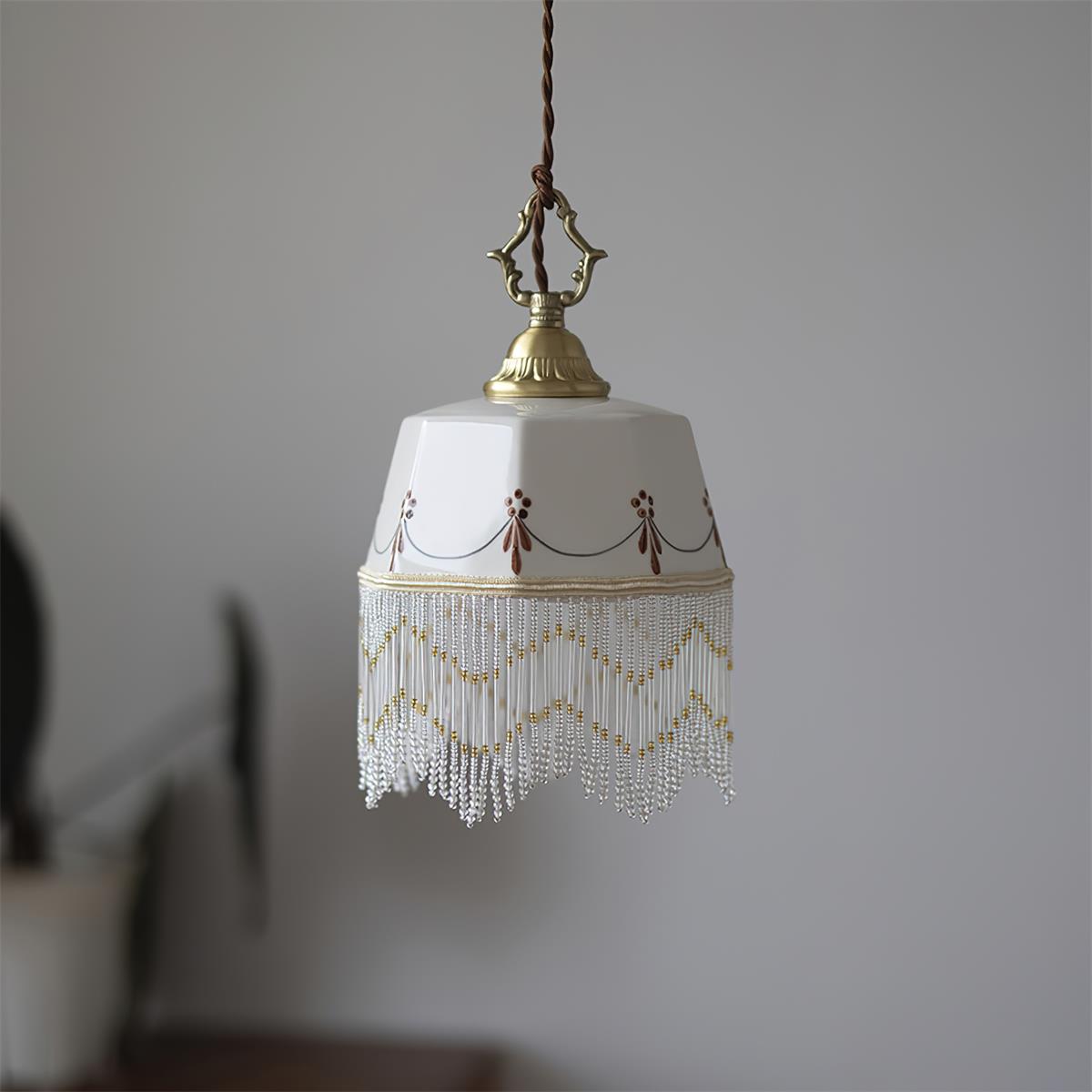 Beaudine Romantic Ceramic Pendant Lamp