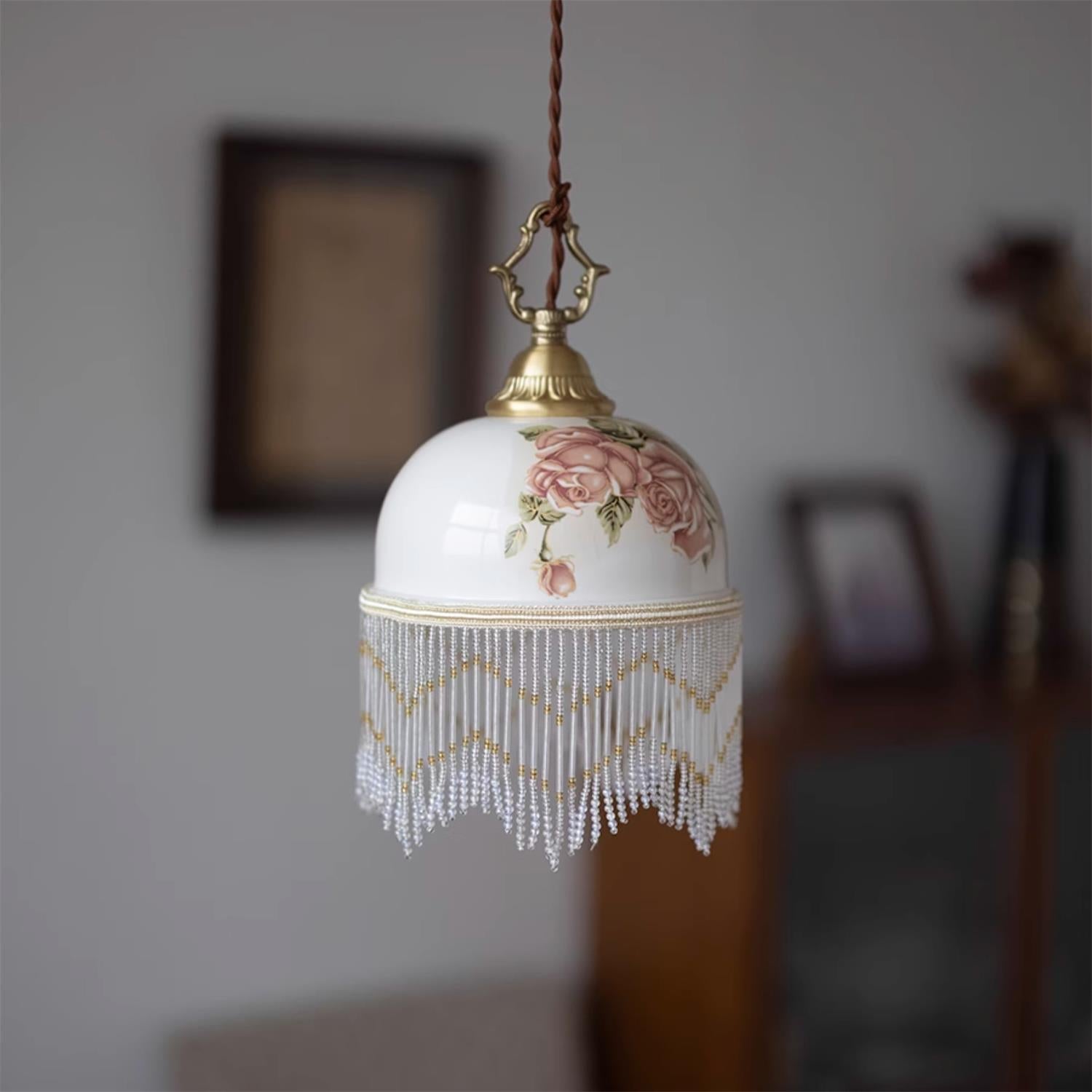 Beaudine Romantic Ceramic Pendant Lamp