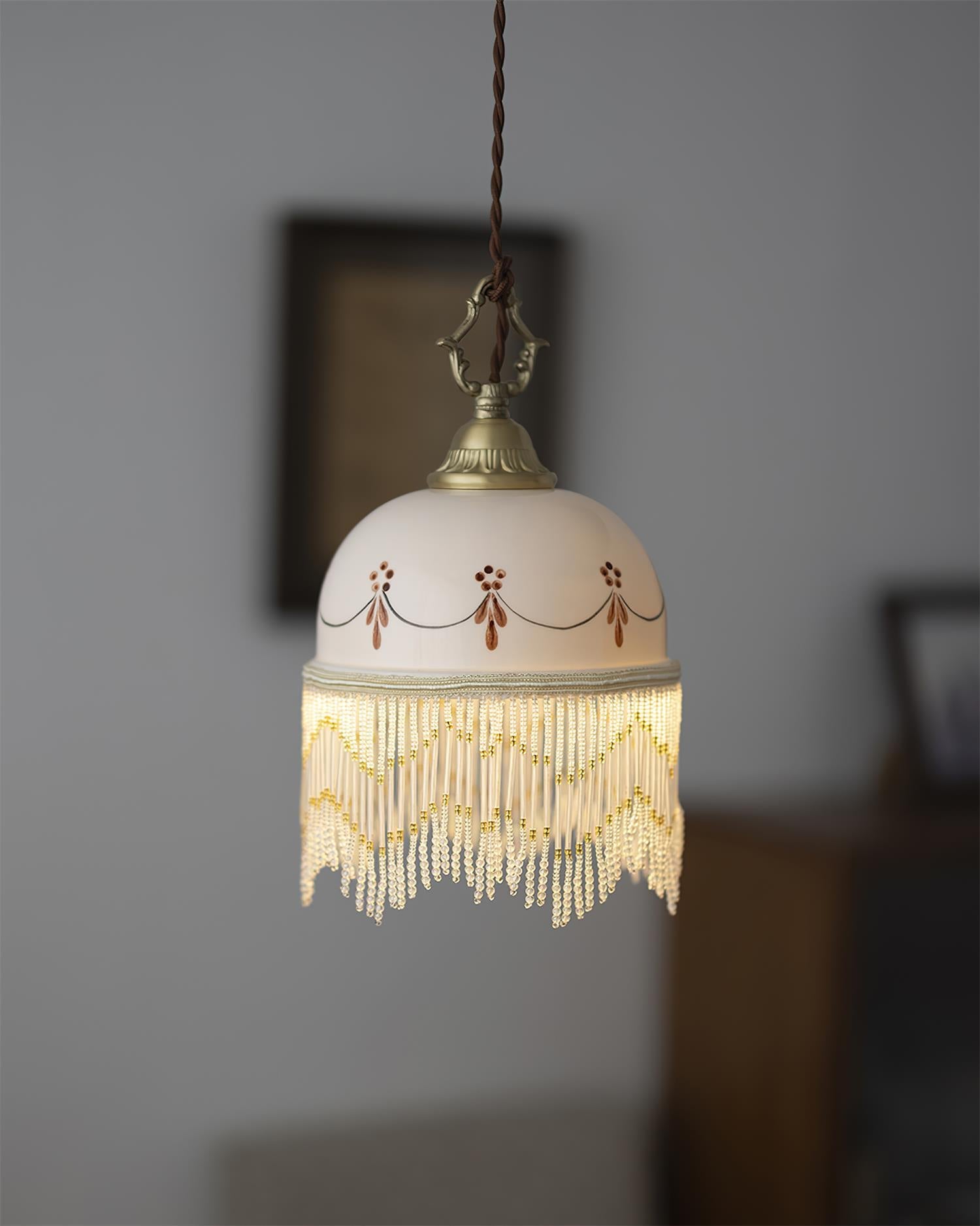 Beaudine Romantic Ceramic Pendant Lamp