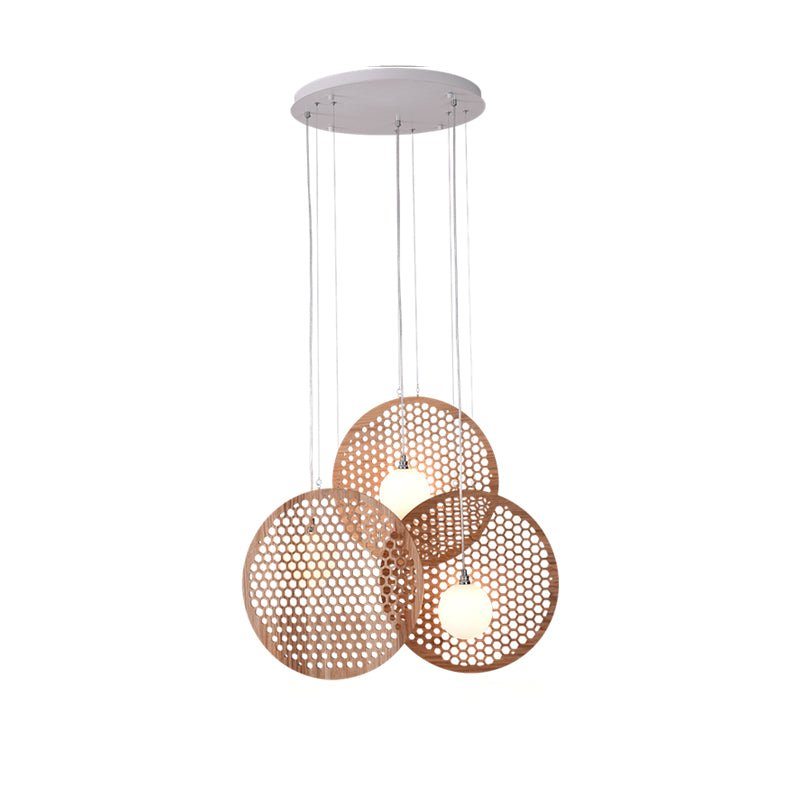 Aurora Chandelier Wooden Plate - Blowlighting