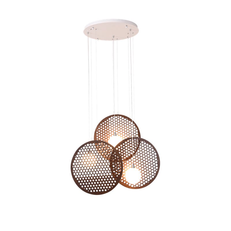 Aurora Chandelier Wooden Plate - Blowlighting