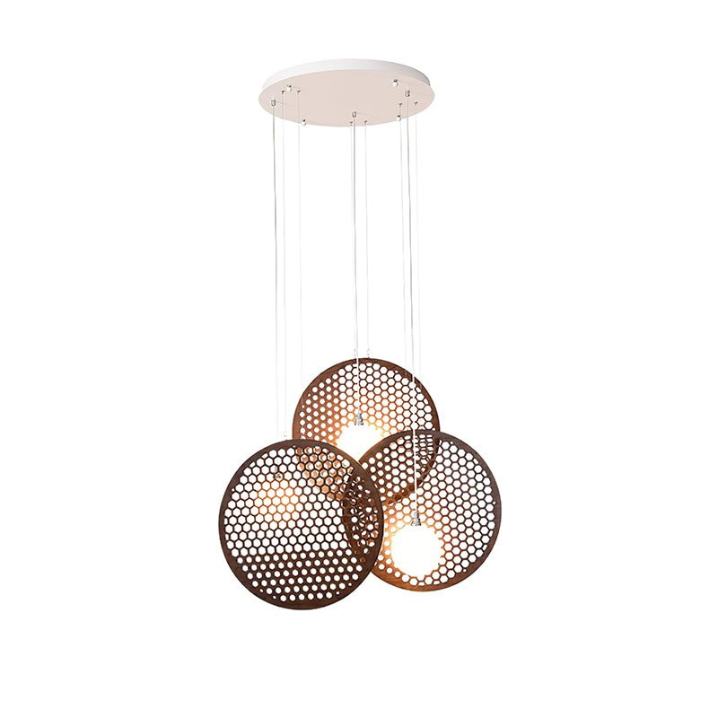 Aurora Chandelier Wooden Plate - Blowlighting