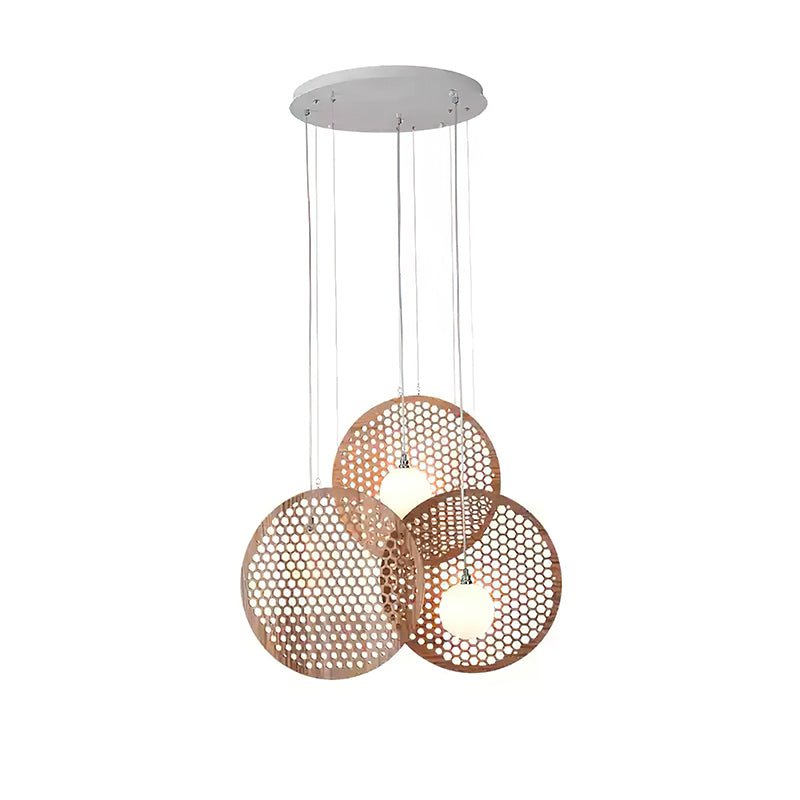 Aurora Chandelier Wooden Plate - Blowlighting