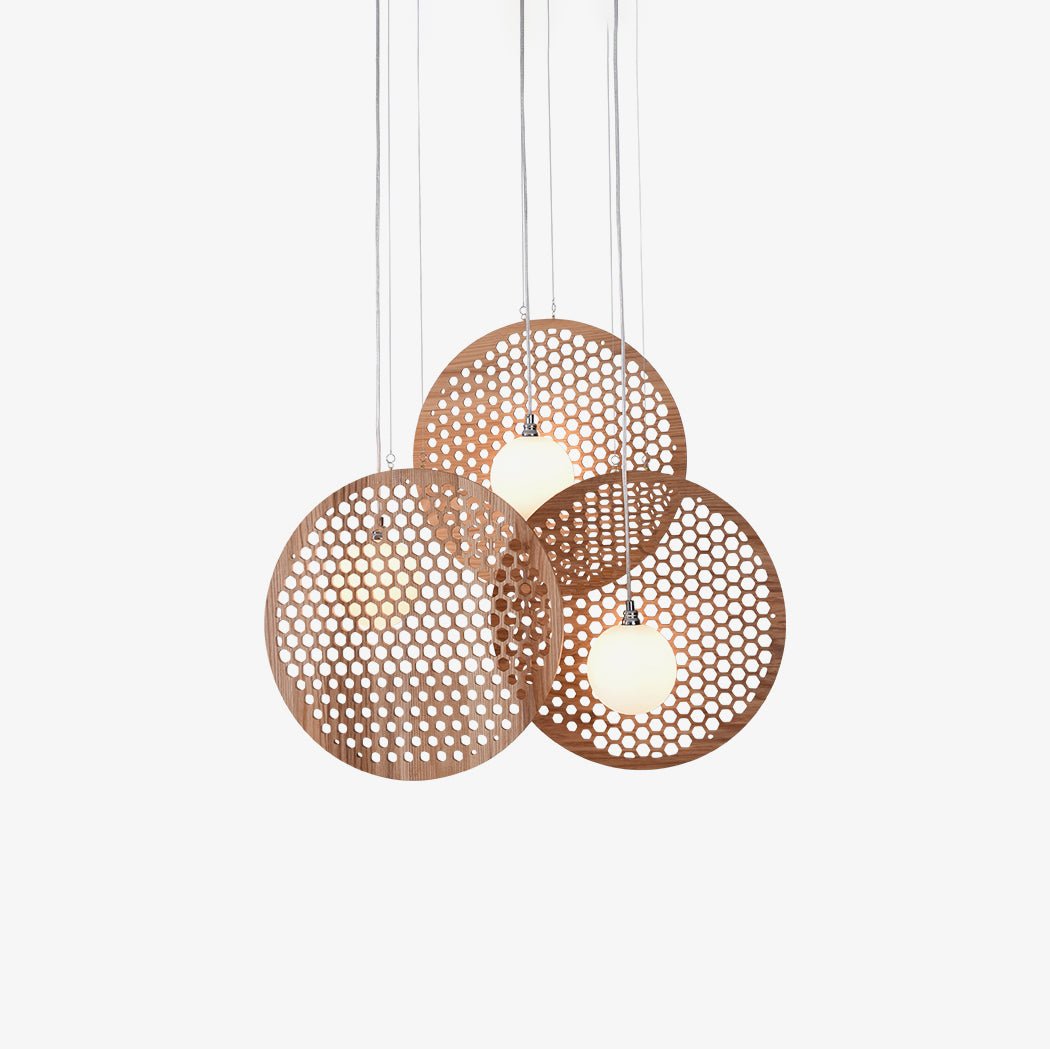 Aurora Chandelier Wooden Plate - Blowlighting
