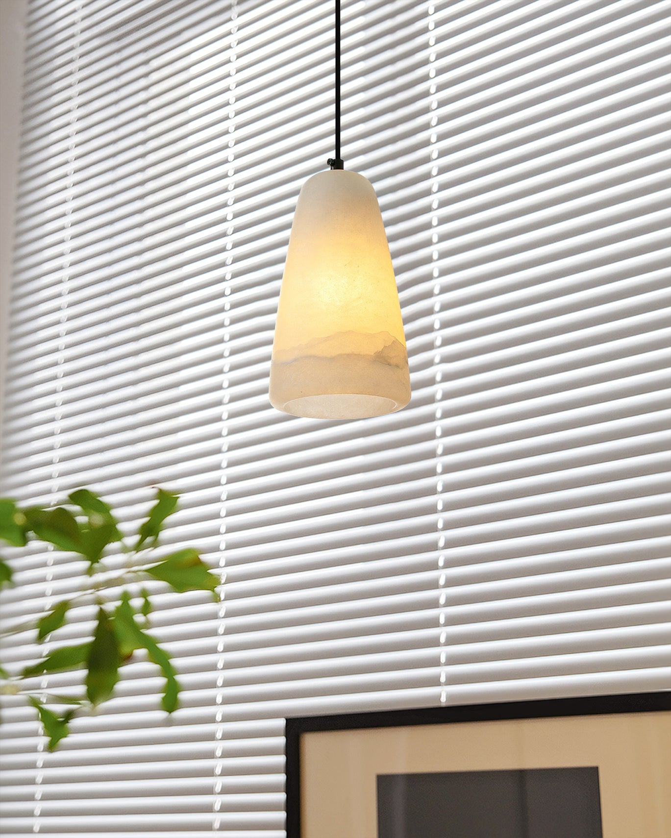 Belfry Minimalist Alabaster Pendant Light