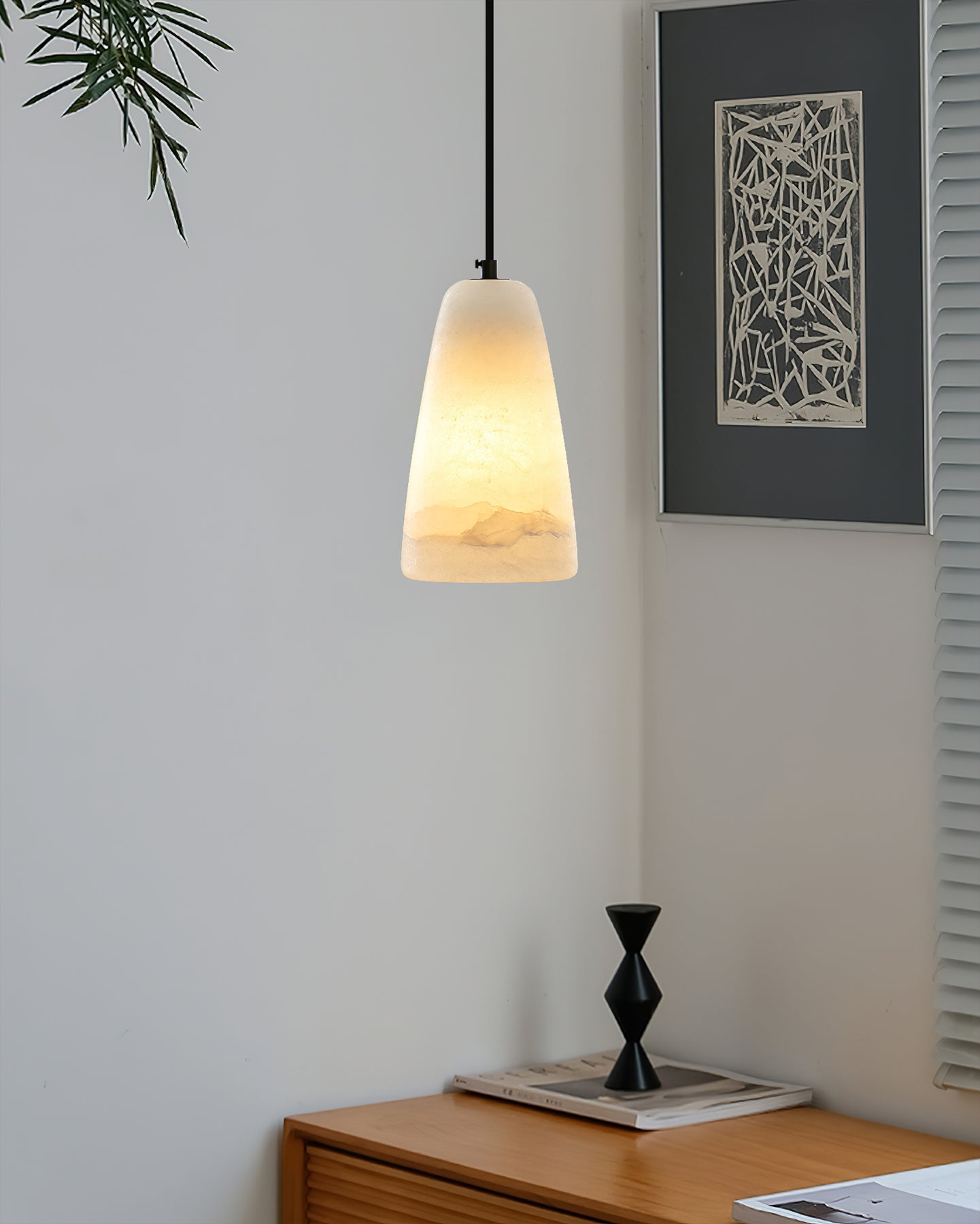 Belfry Minimalist Alabaster Pendant Light