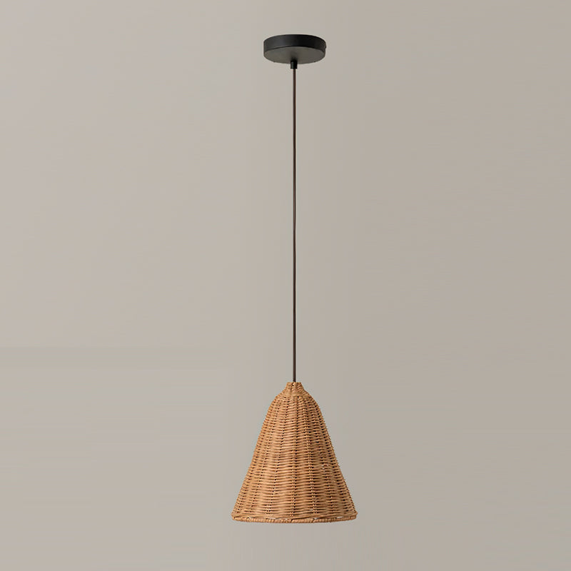 Beliani Oriental Rattan Pendant Light
