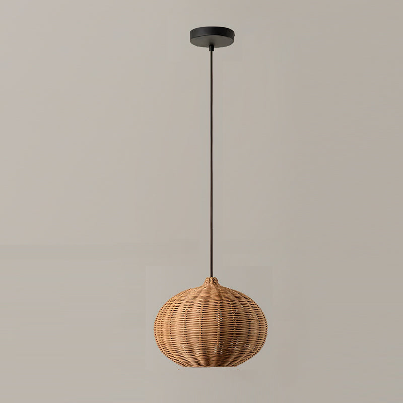 Beliani Oriental Rattan Pendant Light