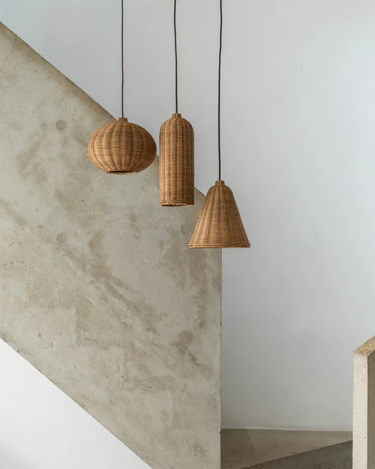 Beliani Oriental Rattan Pendant Light
