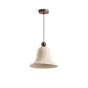 Bell Wabi-Sabi Travertine Pendant Light
