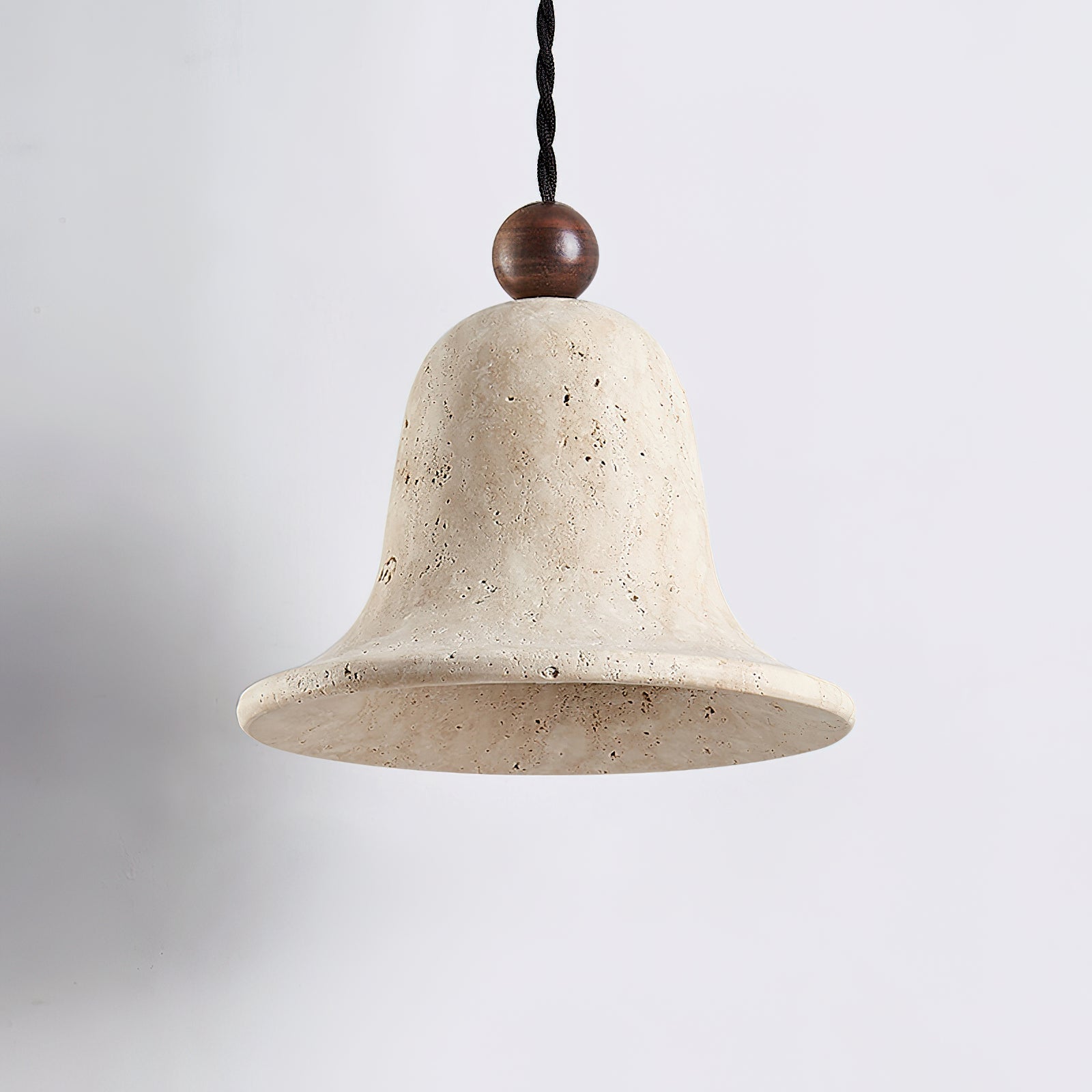 Bell Wabi-Sabi Travertine Pendant Light