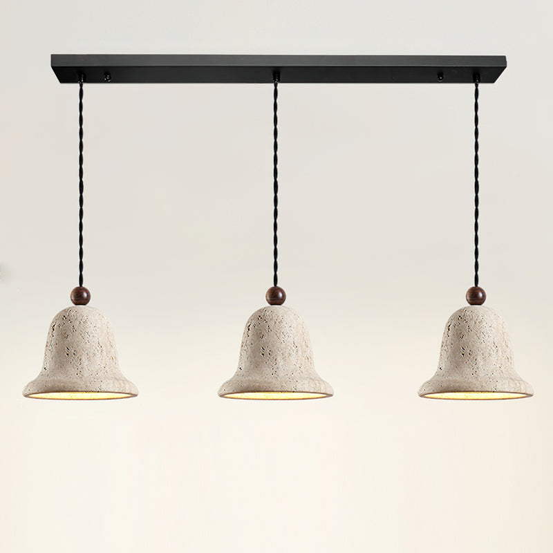Bell Wabi-Sabi Travertine Pendant Light